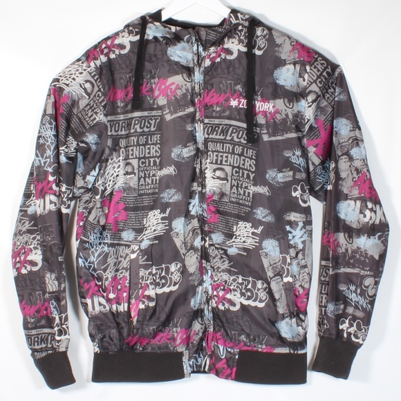 Zoo York Other - Mens Zoo York Windbreaker Jacket Coat Zip Up Large